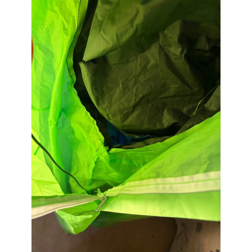 Green Alien Inflatable Costume Adult Halloween Cosplay Blow Up Suit Fan Included